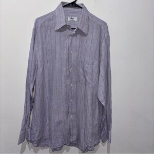 Brioni Size Large Linen Button Down